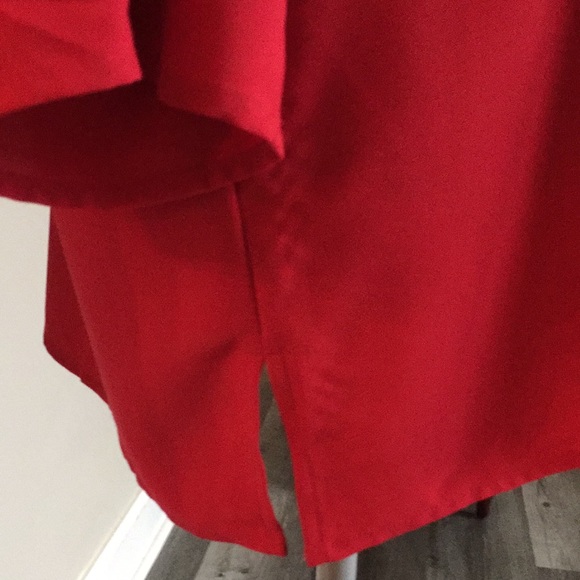 CHICO’S red with gold grommets & tie top - Picture 6 of 10